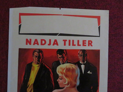 IL RUVIDO E IL LISCIO ITALIAN LOCANDINA (27.5"x13")  POSTER NADJA TILLER 1959