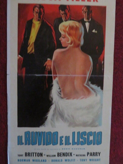 IL RUVIDO E IL LISCIO ITALIAN LOCANDINA (27.5"x13")  POSTER NADJA TILLER 1959