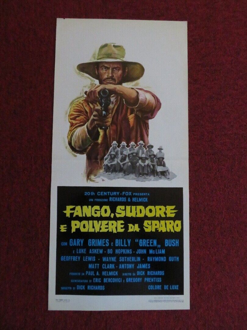 FANGO, SUDORE E POLVERE DA SPARO ITALIAN LOCANDINA (27"x12.5") POSTER  1972