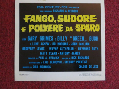 FANGO, SUDORE E POLVERE DA SPARO ITALIAN LOCANDINA (27"x12.5") POSTER  1972