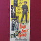 FOUR FAST GUNS US INSERT (14"x 36") POSTER JAMES CRAIG MARTHA VICKERS 1960