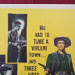 FOUR FAST GUNS US INSERT (14"x 36") POSTER JAMES CRAIG MARTHA VICKERS 1960