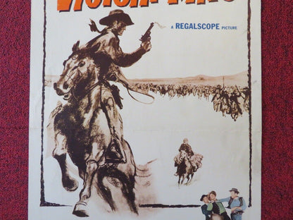 RIDE A VIOLENT MILE US INSERT (14"x 36") POSTER  JOHN AGAR PENNY EDWARDS 1957