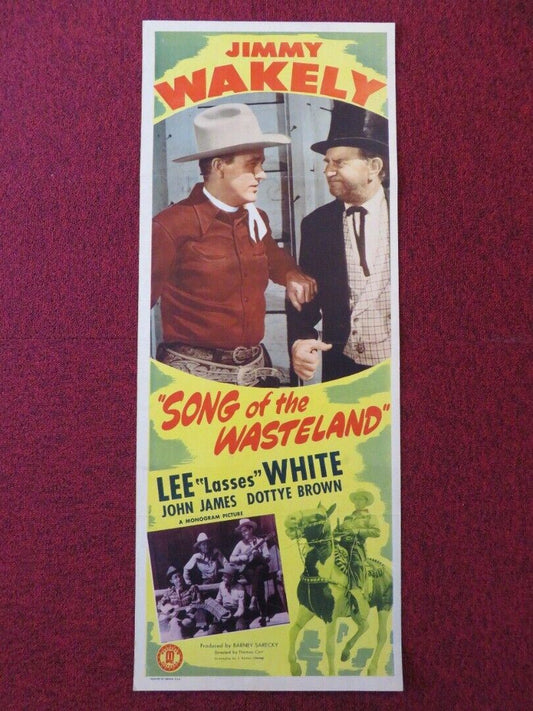 SONG OF THE WASTELAND US INSERT (14"x 36") POSTER  JIMMY WAKELY 1947