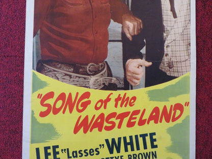 SONG OF THE WASTELAND US INSERT (14"x 36") POSTER  JIMMY WAKELY 1947