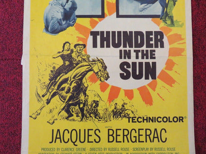 THUNDER IN THE SUN US INSERT (14"x 36") POSTER SUSAN HAYWARD JEFF CHANDLER 1959