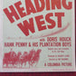 HEADING WEST US INSERT (14"x 36") POSTER CHARLES STARRETT DORIS HOUCK  1946