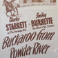 BUCKAROO FROM POWDER RIVER US INSERT (14"x 36") POSTER EVE MILLER 1947