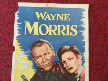 FIGHTING LAWMAN US INSERT (14"x 36") POSTER WAYNE MORRIS VIRGINIA GREY 1953