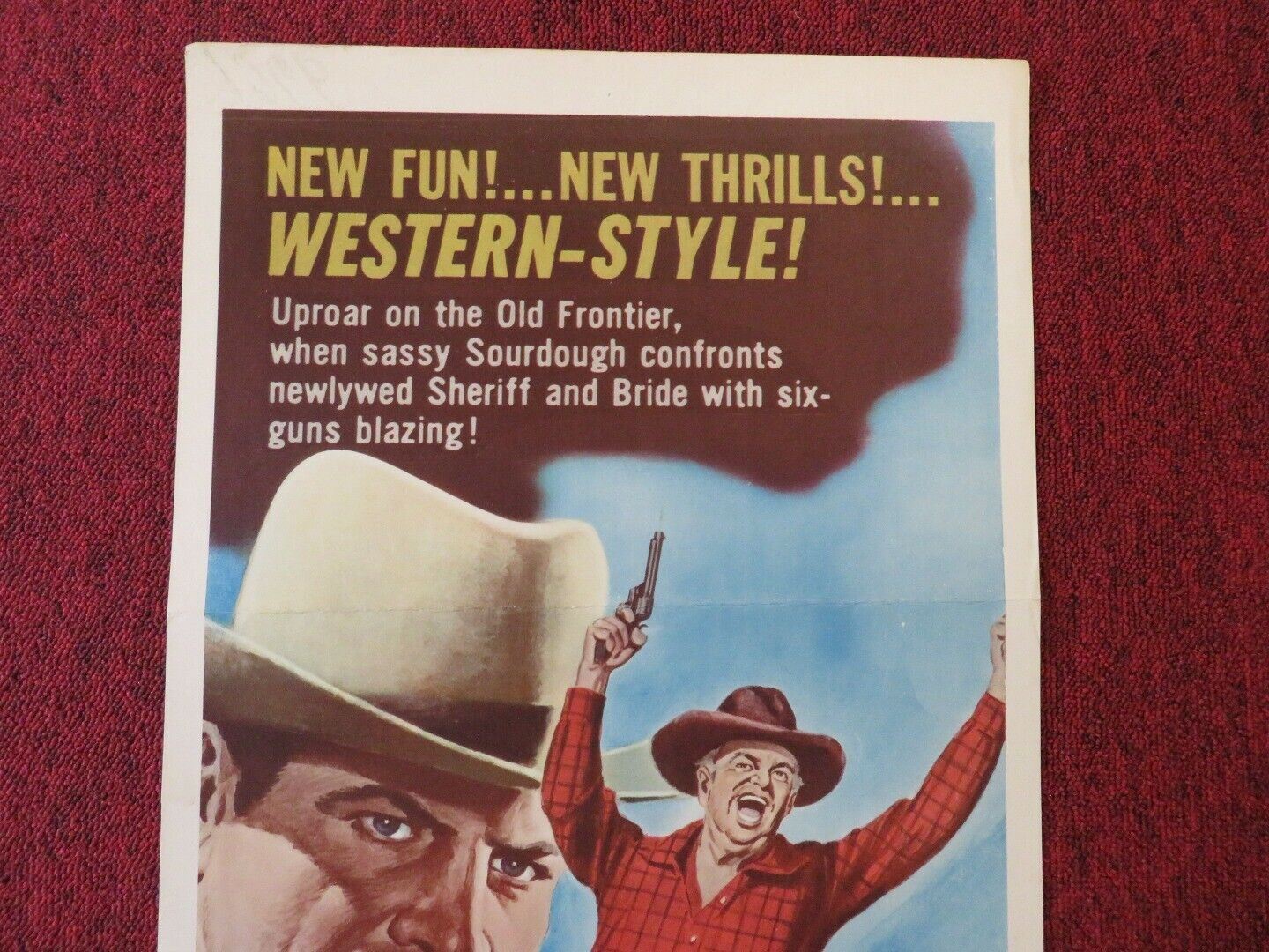 THE BRIDE COMES TO YELLOW SKY / FACE TO FACE US INSERT (14"x 36") POSTER 1952