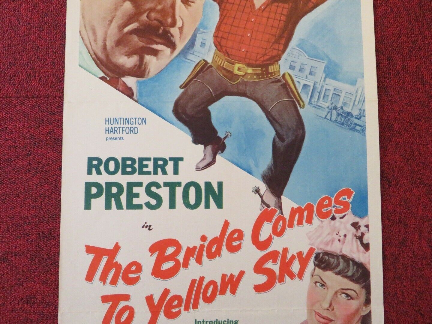 THE BRIDE COMES TO YELLOW SKY / FACE TO FACE US INSERT (14"x 36") POSTER 1952