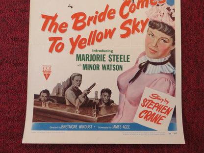 THE BRIDE COMES TO YELLOW SKY / FACE TO FACE US INSERT (14"x 36") POSTER 1952