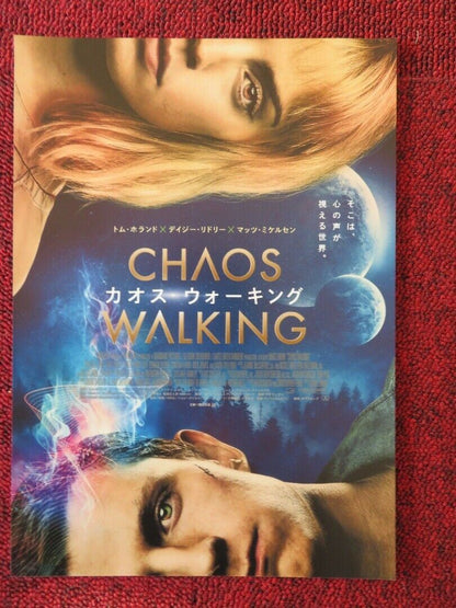 CHAOS WALKING JAPANESE CHIRASHI (B5) POSTER TOM HOLLAND DAISY RIDLEY 2021