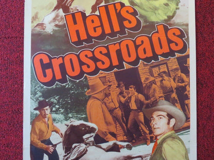 HELL'S CROSSROADS US INSERT (14"x 36") POSTER STEPHEN MCNALLY PEGGY CASTLE 1957