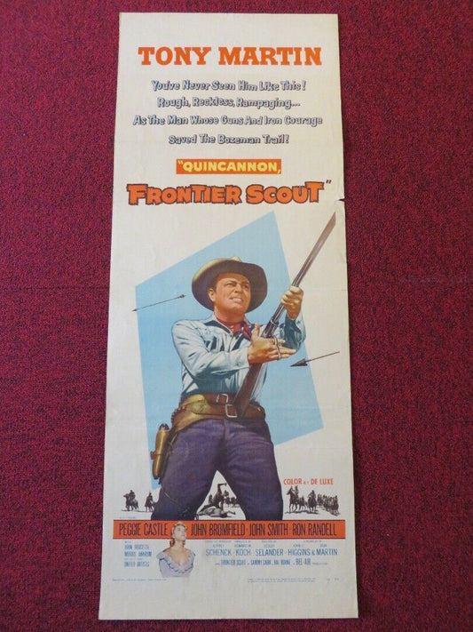 FRONTIER SCOUT US INSERT (14"x 36") POSTERTONY MARTIN PEGGY CASTLE 1956