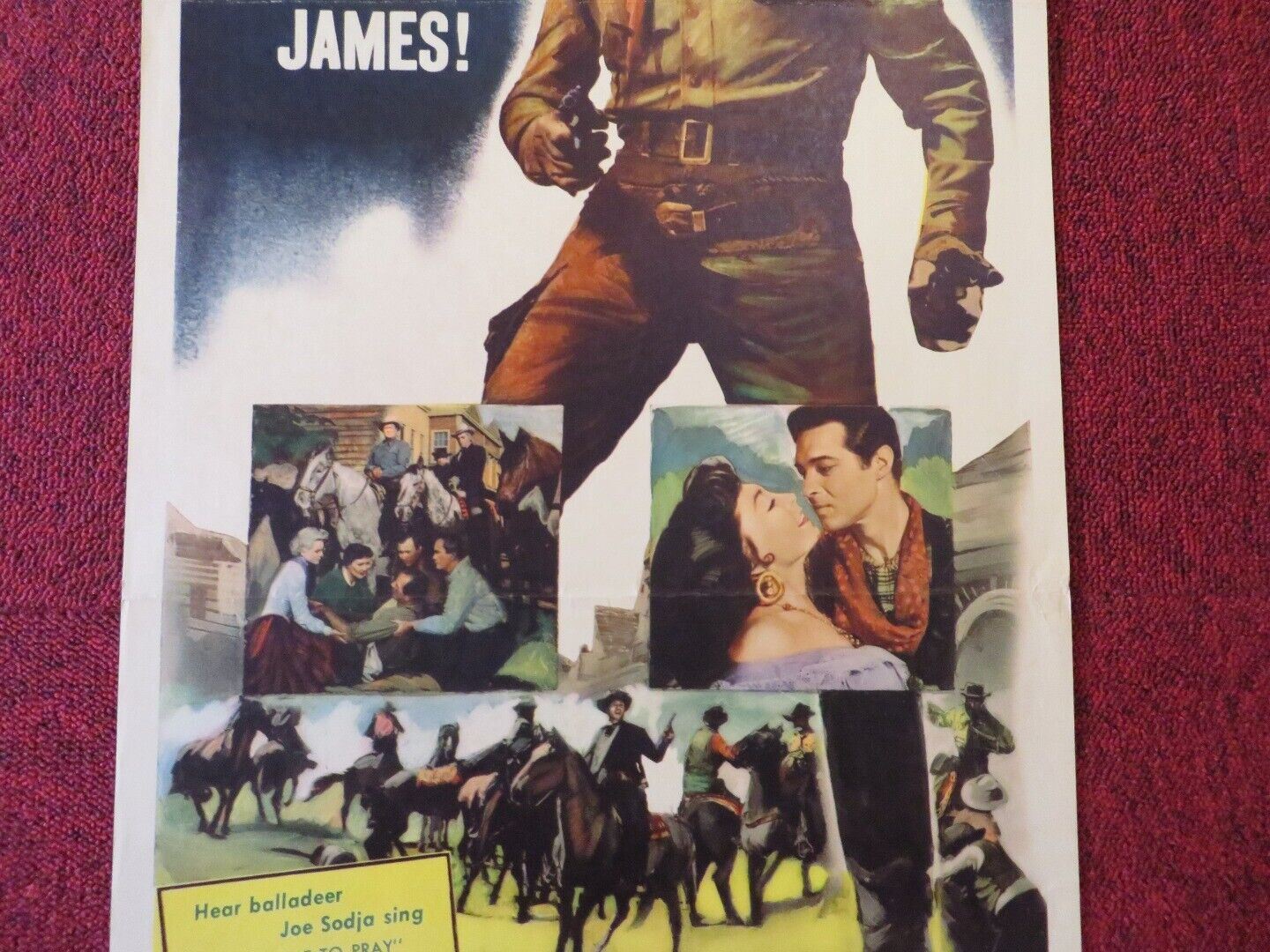 THE PARSON AND THE OUTLAW US INSERT (14"x 36") POSTER ANTHONY DEXTER 1957