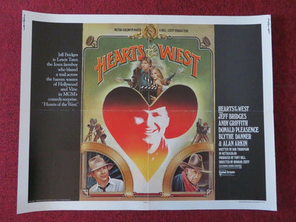 HEARTS OF THE WEST US HALF SHEET (22"x 28")  POSTER JEFF BRIDGES 1975