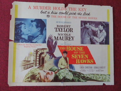 THE HOUSE OF SEVEN HAWKS US HALF SHEET (22"x 28")  POSTER ROBERT TAYLOR 1959