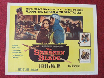 THE SARACEN BLADE US HALF SHEET (22"x 28")  POSTER RICARDO MONTALBAN 1954