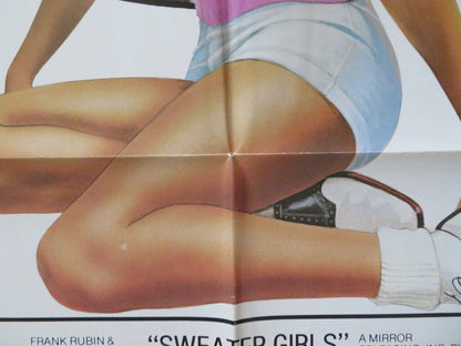 SWEATER GIRLS FOLDED US ONE SHEET POSTER HARRY MORGAN MOSES MEEGAN KING 1978