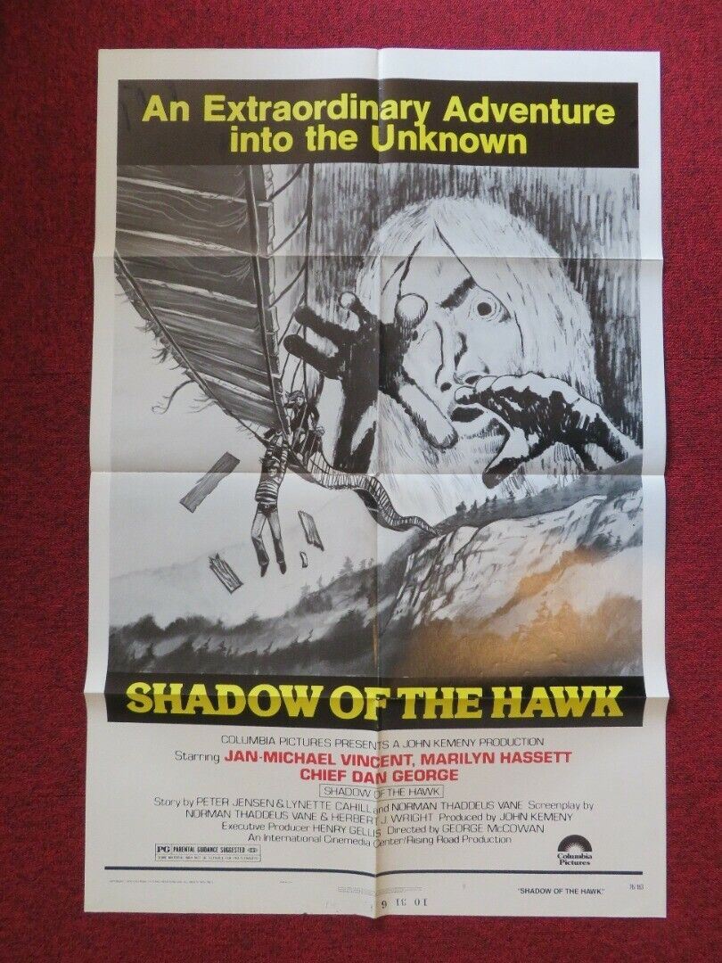 SHADOW OF THE HAWK  FOLDED US ONE SHEET POSTER JAN MICHAEL VINCENT 1976