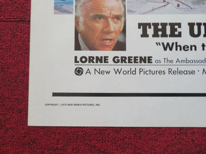 TIDAL WAVE / SUBMERSION OF JAPAN FOLDED US ONE SHEET POSTER LORNE GREENE 1975