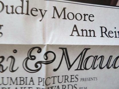 MICKI AND MAUDE FOLDED US ONE SHEET POSTER DUDLEY MOORE AMY IRVING 1984