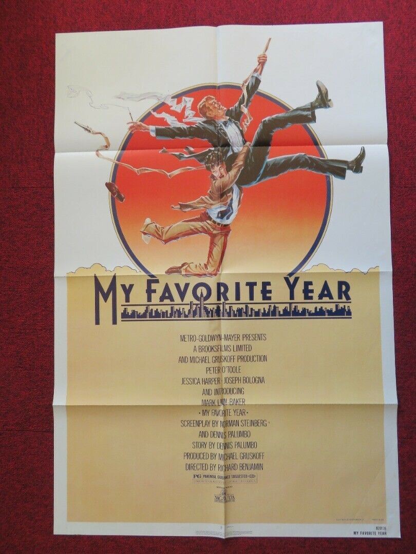 MY FAVORITE YEAR FOLDED US ONE SHEET POSTER PETER O'TOOLE MARK LINN-BAKER 1982