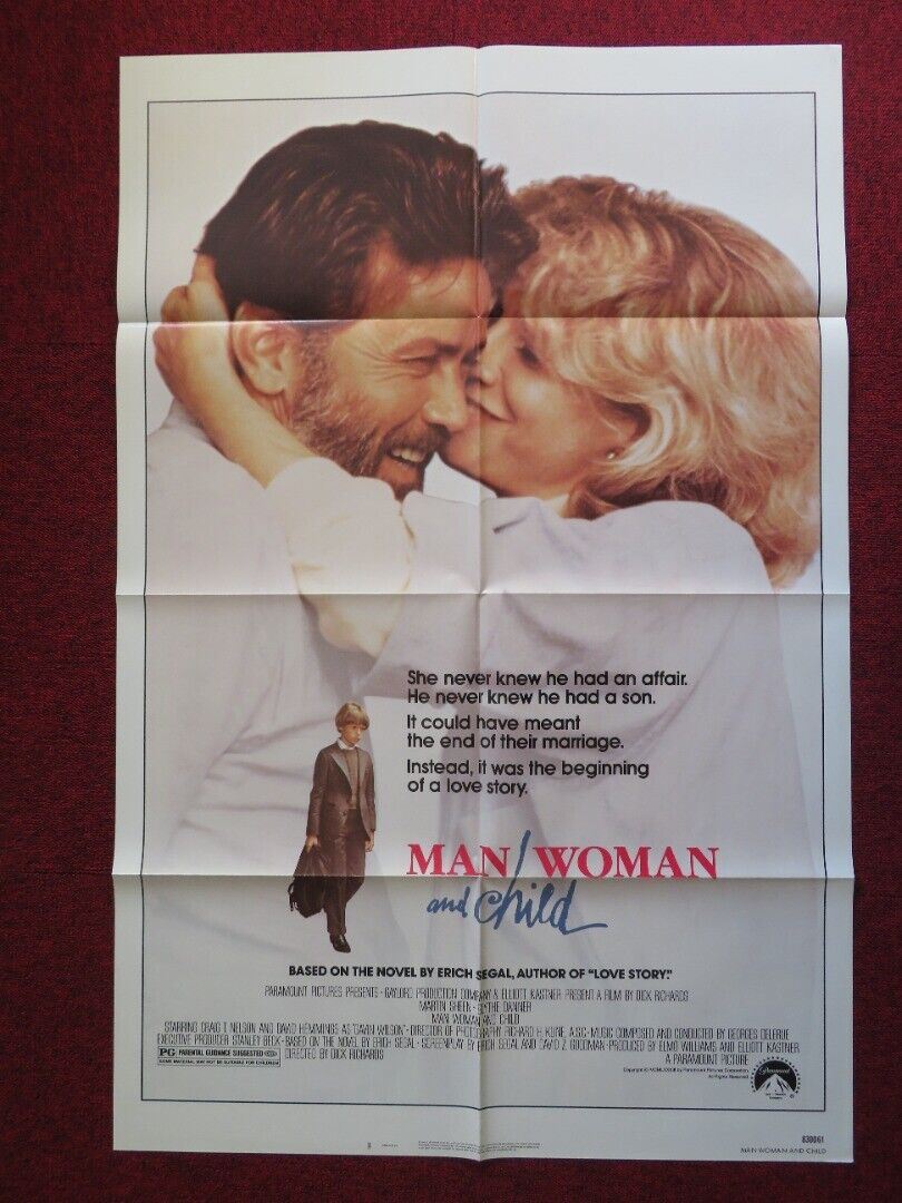 MAN, WOMAN AND CHILD FOLDED US ONE SHEET POSTER BLYTHE DANNER MARTIN SHEEN 1983