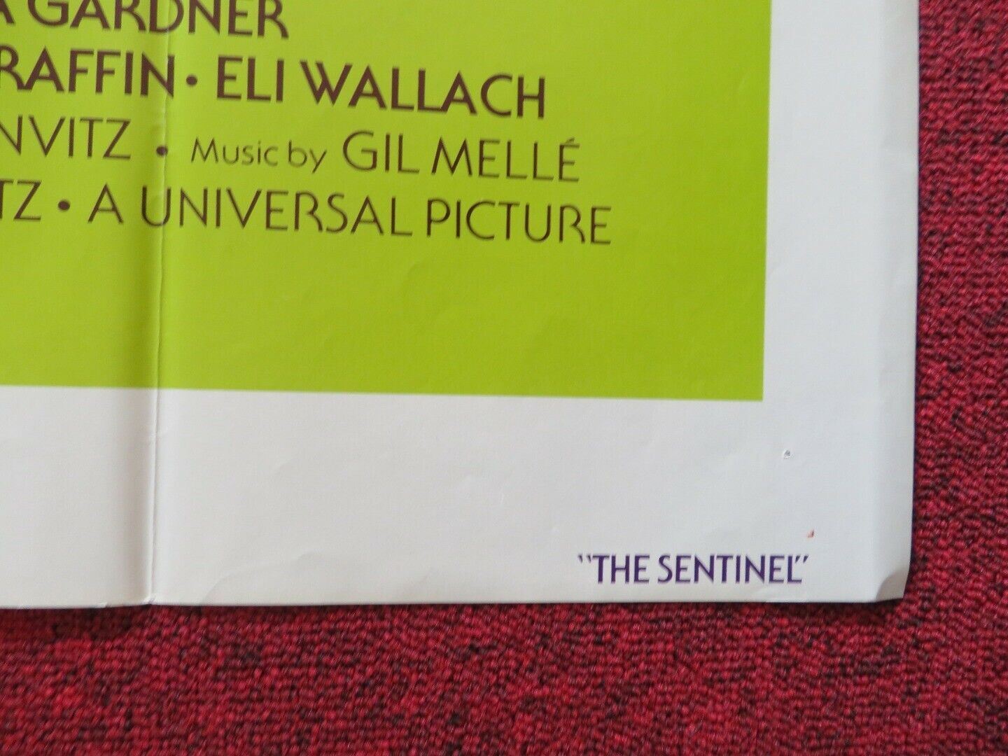 THE SENTINEL  FOLDED US ONE SHEET POSTER MICHAEL WINNER CHRIS SARANDON 1977