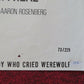 BOY WHO CRIED WEREWOLF FOLDED US ONE SHEET POSTER KERWIN MATHEWS 1973