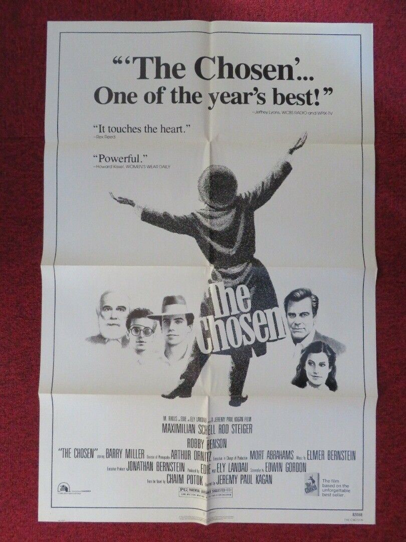 THE CHOSEN FOLDED US ONE SHEET POSTER BARRY MILLER ROD STEIGER 1981