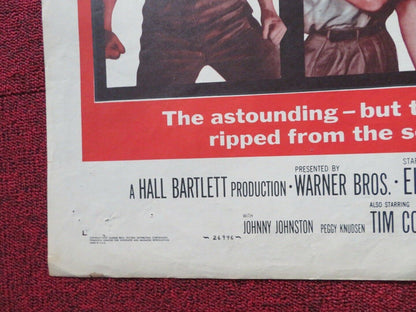 UNCHAINED  FOLDED US ONE SHEET POSTER CHESTER MORRIS ELROY HIRSCH 1955