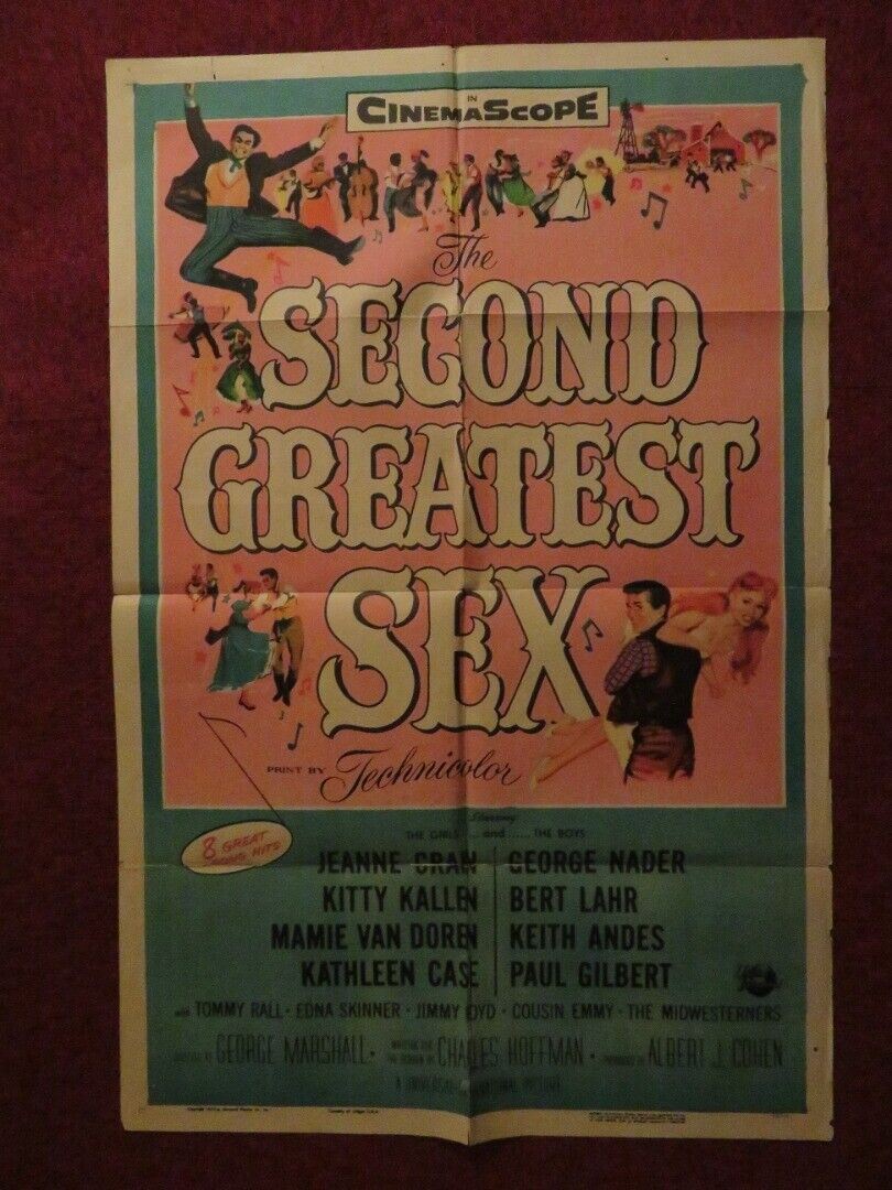 SECOND GREATEST SEX FOLDED US ONE SHEET POSTER JEANNE CRAIN GEORGE NAD ...