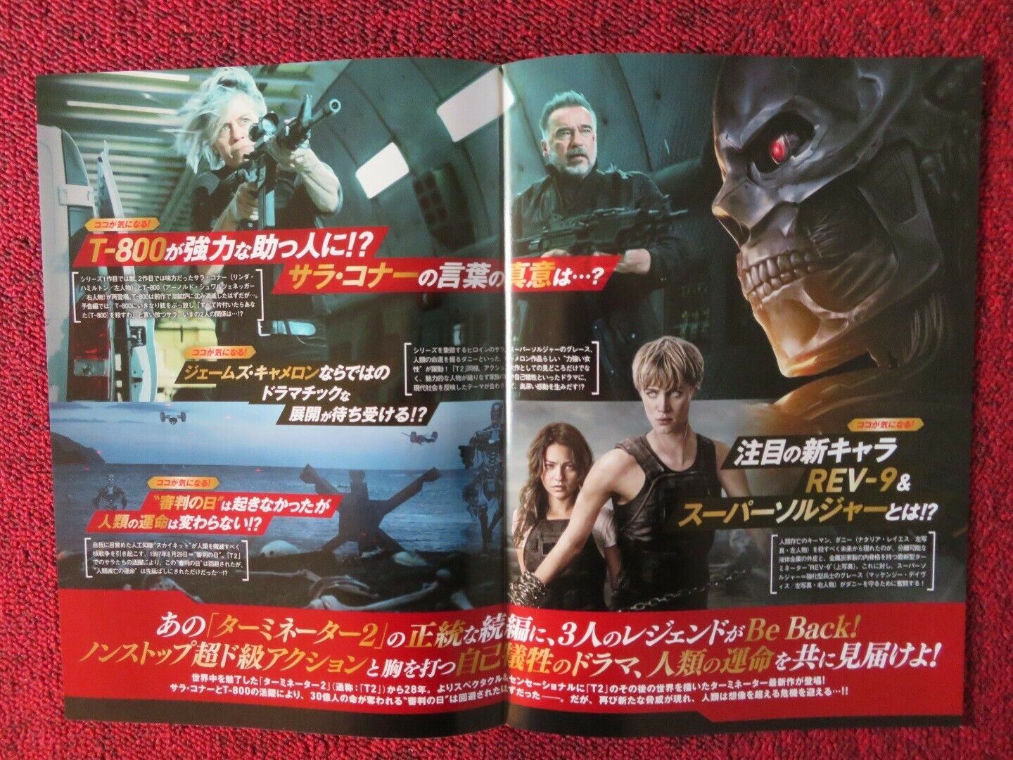 TERMINATOR DARK FATE JAPANESE CHIRASHI (B5) POSTER ARNOLD SCHWARZENEGGER 2019