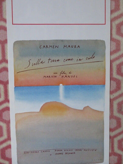 Sulla Terra come in cie ITALIAN LOCANDINA (27.5"x13") POSTER MARION HANSSEL 1992