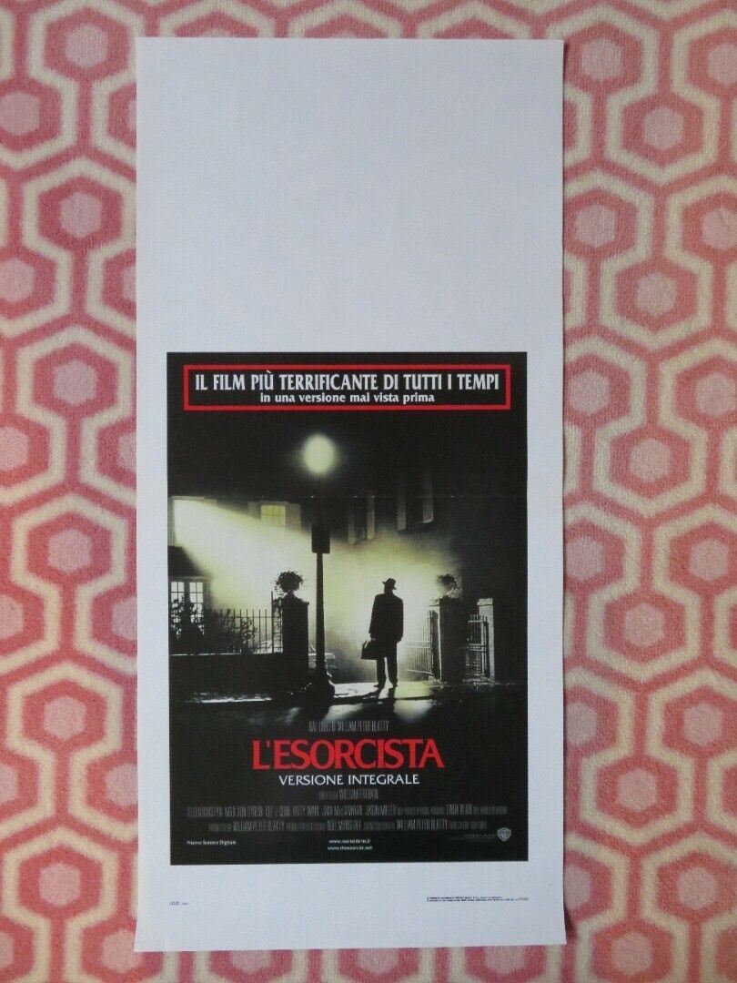 THE EXORCIST ITALIAN LOCANDINA (27.5"x13") POSTER LINDA BLAIR 2001