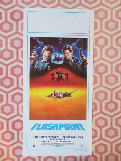 FLASHPOINT  ITALIAN LOCANDINA (27.5"x13") POSTER KRIS KRISTOFFERSON 1985