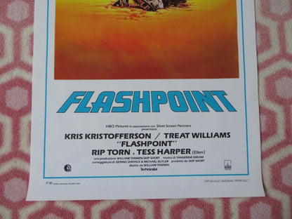 FLASHPOINT  ITALIAN LOCANDINA (27.5"x13") POSTER KRIS KRISTOFFERSON 1985