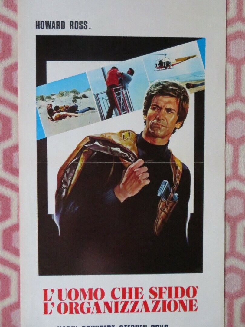 L'UOMO CHE SFIDO' L'ORGANIZZAZIONE ITALIAN LOCANDINA (27.5"x13") POSTER 1975