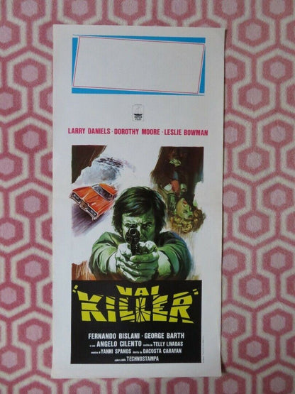 VAI KILLER / He Murdered His Wife ITALIAN LOCANDINA (27.5"x13.5") POSTER 1974