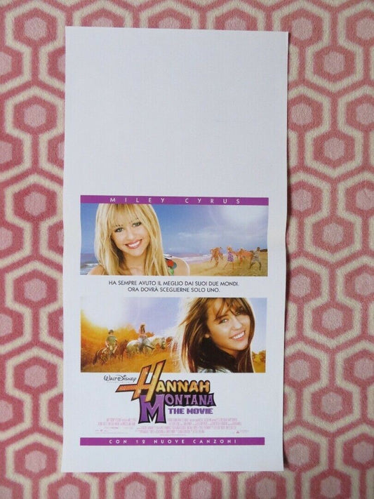 HANNAH MONTANA THE MOVIE  ITALIAN LOCANDINA (26.5"x13") POSTER DISNEY 2009