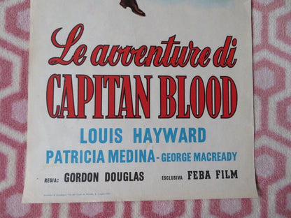 LE AVVENTURE DI CAPITAN BLOOD  ITALIAN LOCANDINA (27.5"x13") POSTER 1959