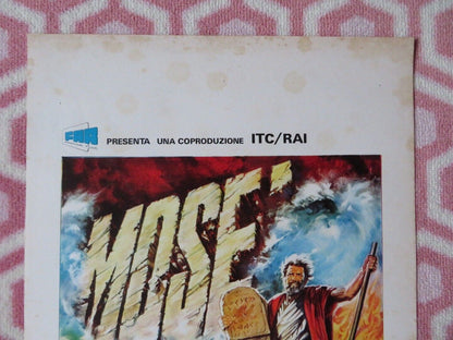 MOSE' / Moses the Lawgiver ITALIAN LOCANDINA (27.5"x12.5") POSTER 1974