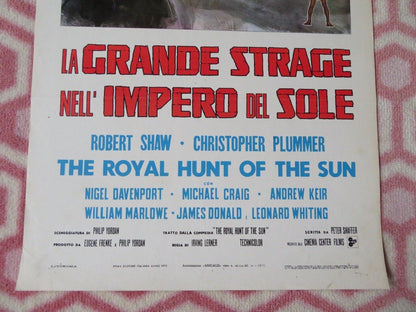 LA GRANDE STRAGE NELL' IMPERO DEL SOLE ITALIAN LOCANDINA (27.5"x13") POSTER '70