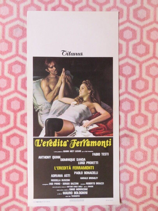 L'EREDITA FERRAMONTI / The Inheritance ITALIAN LOCANDINA (27.5"x13") POSTER 1976