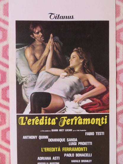 L'EREDITA FERRAMONTI / The Inheritance ITALIAN LOCANDINA (27.5"x13") POSTER 1976