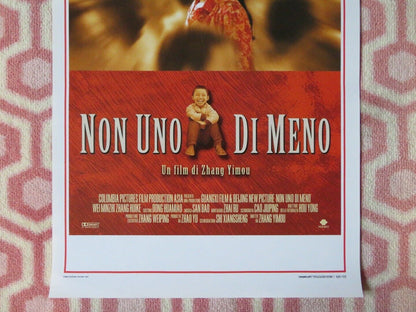 NON UNO DI MENO / Not One Less ITALIAN LOCANDINA (27.5"x13") POSTER 1999