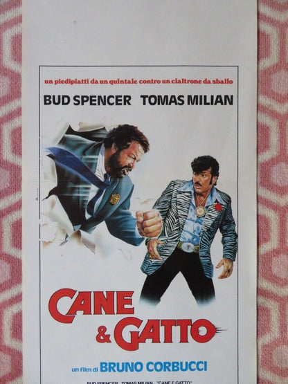 CANE & GATTO / Thieves and Robbers ITALIAN LOCANDINA (27.5"x13") POSTER 1983