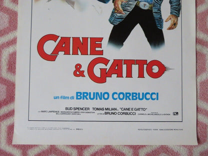 CANE & GATTO / Thieves and Robbers ITALIAN LOCANDINA (27.5"x13") POSTER 1983